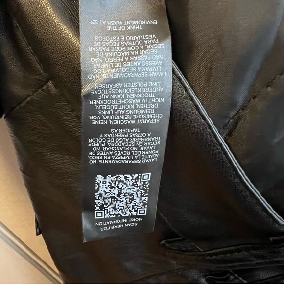 Topshop Pleat Front Faux Leather Pants in Black Size 14 US - Picture 8 of 8